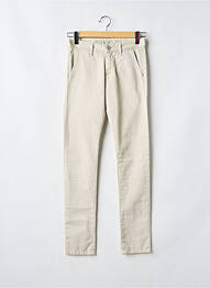 Pantalon chino țesătură poplin mărime normală bej LE TEMPS DES CERISES femme
