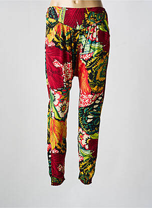 Pantalon slim talie elastică mărime normală roșu DESIGUAL femeie