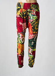 Pantalon slim talie elastică mărime normală roșu DESIGUAL femeie