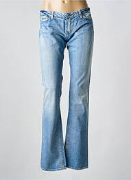 Blugi bootcut elasticitate talie joasă albastru LE TEMPS DES CERISES femeie