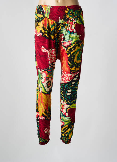 Pantalon slim roșu DESIGUAL femeie