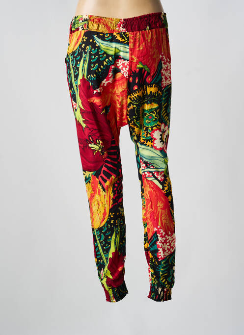 Pantalon slim roșu DESIGUAL femeie