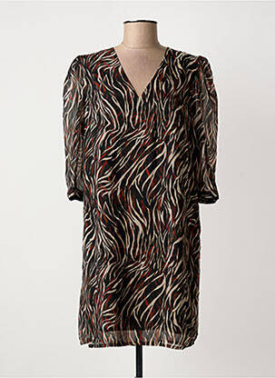 Rochie scurtă mâneci lungi mâneci lungi negru IKKS femme