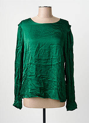 Top croială cambrată mâneci lungi verde PAKO LITTO femme