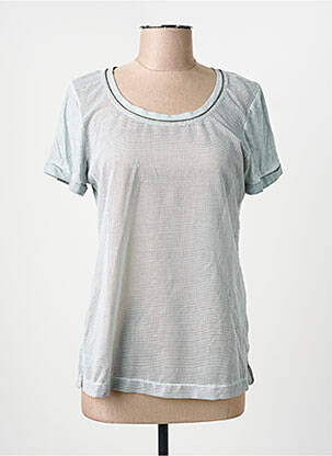 Top elasticitate mâneci scurte gri SANDWICH femme