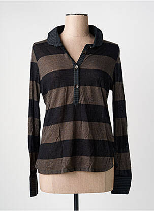 Polo negru ONE STEP femeie