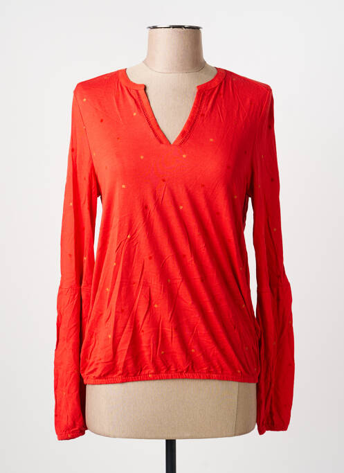 Top țesătură jersey mâneci lungi roșu SANDWICH femme