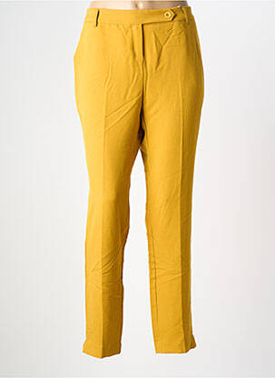 Pantalon chino galben LA FEE MARABOUTEE femeie