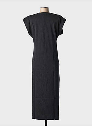Rochie lungă mâneci scurte mâneci scurte negru NINE TEES femeie