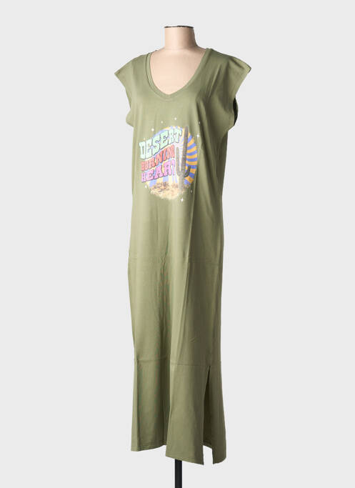 Rochie lungă verde NINE TEES femeie