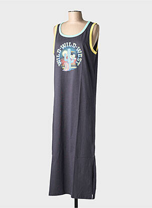 Rochie lungă fără mâneci fără mâneci gri NINE TEES femeie