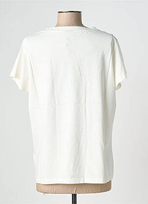 Tricou croială dreaptă mâneci scurte bej NINE TEES femeie