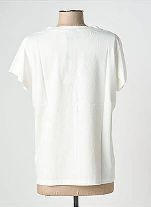 Tricou serigrafie cu strasuri mâneci scurte bej NINE TEES femeie