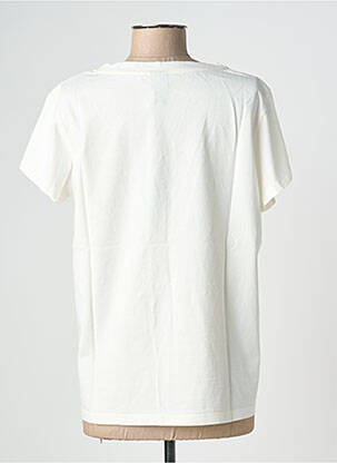 Tricou croială dreaptă mâneci scurte bej NINE TEES femeie