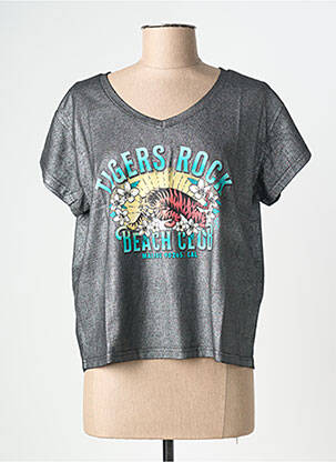 Tricou argintiu NINE TEES femeie