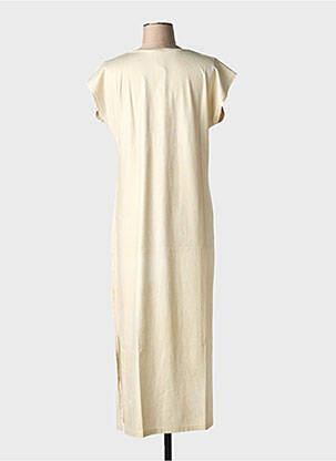 Rochie lungă mâneci scurte mâneci scurte auriu NINE TEES femeie