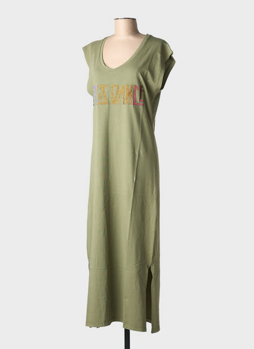 Rochie lungă verde NINE TEES femeie