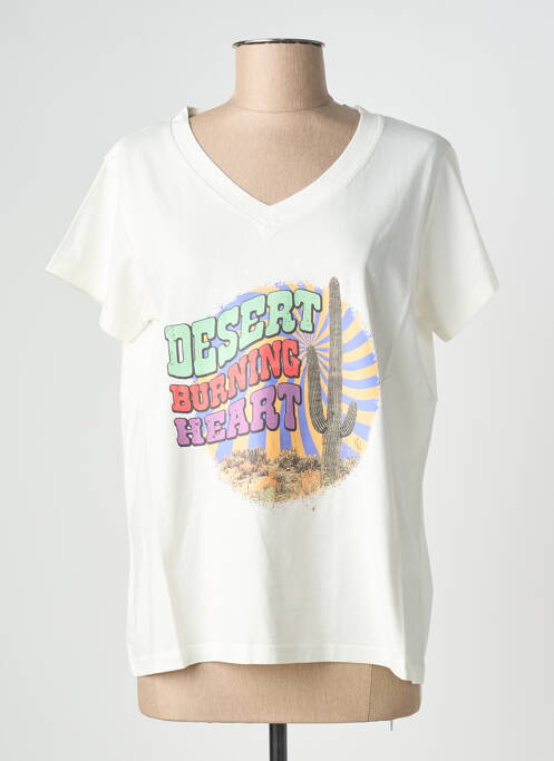 Tricou bej NINE TEES femeie