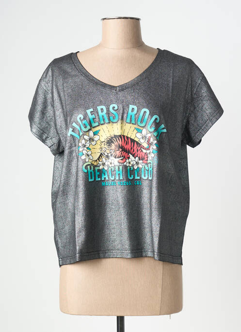 Tricou argintiu NINE TEES femeie