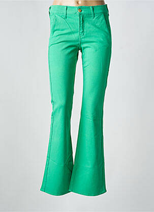 Blugi cu croială evazată verde HAPPY femeie