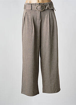 Pantalon larg maro VILA femeie