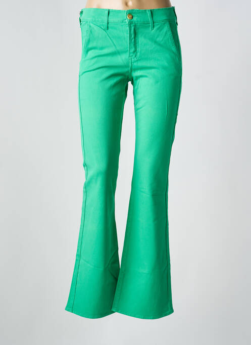 Blugi cu croială evazată verde HAPPY femeie