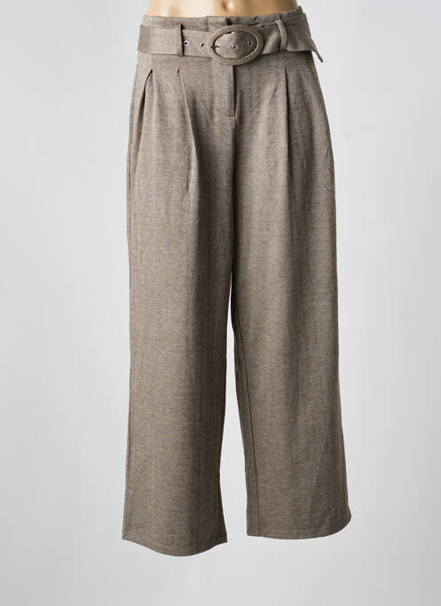 Pantalon larg maro VILA femeie