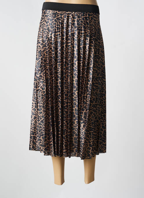 Fustă midi maro VILA femeie