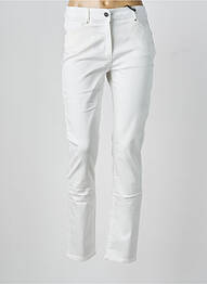 Pantalon slim alb JULIE GUERLANDE femme