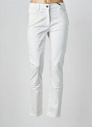 Pantalon slim alb JULIE GUERLANDE femeie