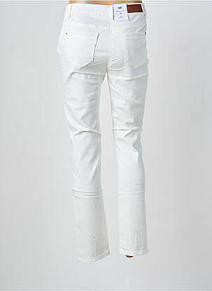 Pantalon slim alb JULIE GUERLANDE femeie