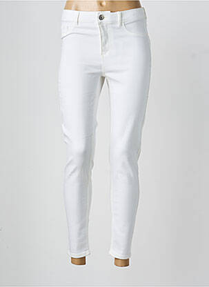 Pantalon slim alb VILA femeie