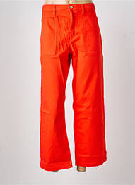 Pantalon evazat roșu HAPPY femme