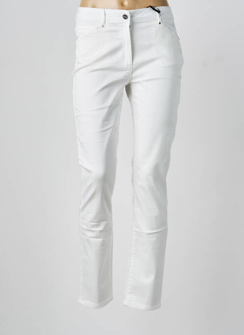 Pantalon slim alb JULIE GUERLANDE femeie