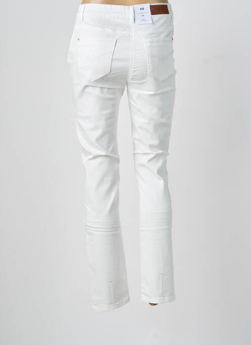 Pantalon slim alb JULIE GUERLANDE femeie