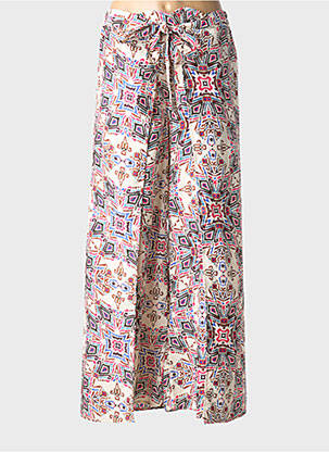 Pantalon drept țesătură poplin mărime normală bej MOLLY BRACKEN femeie
