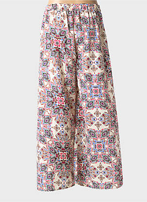Pantalon drept țesătură poplin mărime normală bej MOLLY BRACKEN femeie