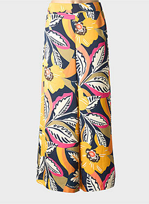 Pantalon larg țesătură poplin mărime normală galben MOLLY BRACKEN femeie