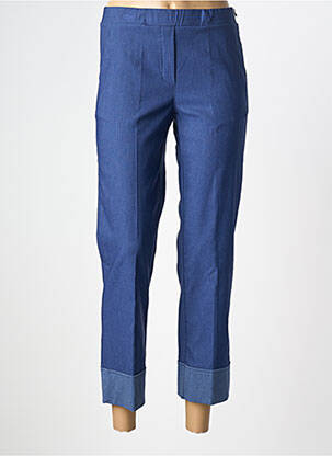 Pantalon 7/8 elasticitate mărime normală albastru BOCETTO femeie