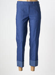 Pantalon 7/8 elasticitate mărime normală albastru BOCETTO femme