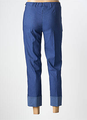 Pantalon 7/8 elasticitate mărime normală albastru BOCETTO femeie
