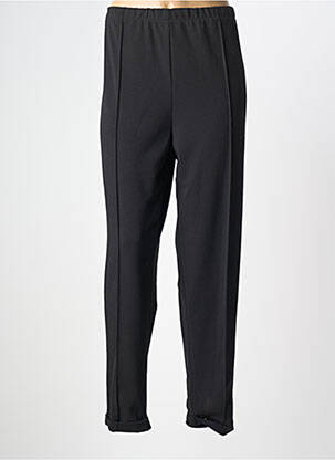 Pantalon slim talie elastică mărime normală negru DINA & DESS femeie
