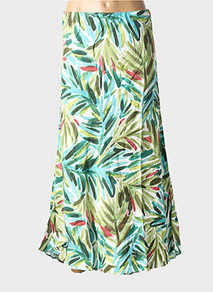 Fustă lungă croială fluidă verde LPB femme