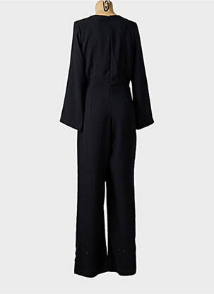 Salopetă-pantalon închidere cu fermoar la spate mâneci lungi negru DINA & DESS femeie