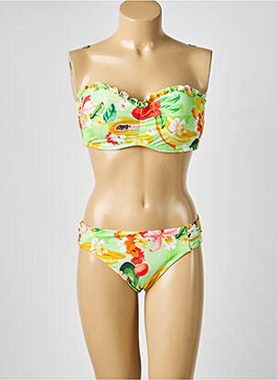 Costum de baie din două piese top bentiță top bentiță verde SEAFOLLY femeie