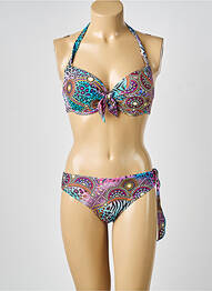 Costum de baie din două piese top sutien modelat top sutien modelat violet CALAO femme