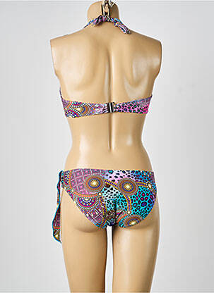 Costum de baie din două piese top sutien modelat top sutien modelat violet CALAO femeie