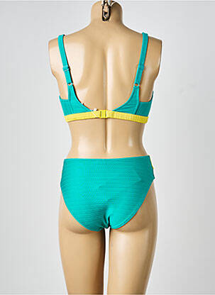Costum de baie din două piese top triunghiuri top triunghiuri verde LIDEA femeie