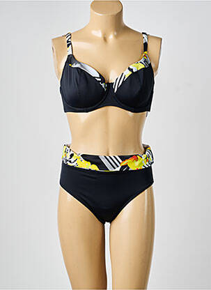 Costum de baie din două piese cu armatură negru FANTASIE femeie