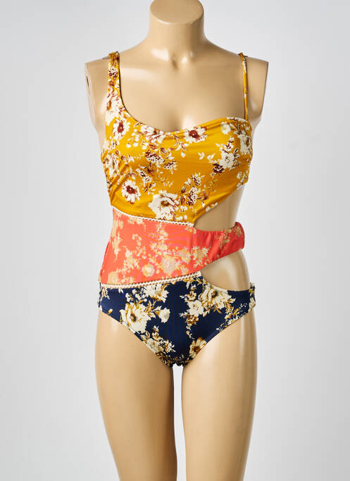 Costum de baie dintr-o singură piesă galben WATERCULT femeie